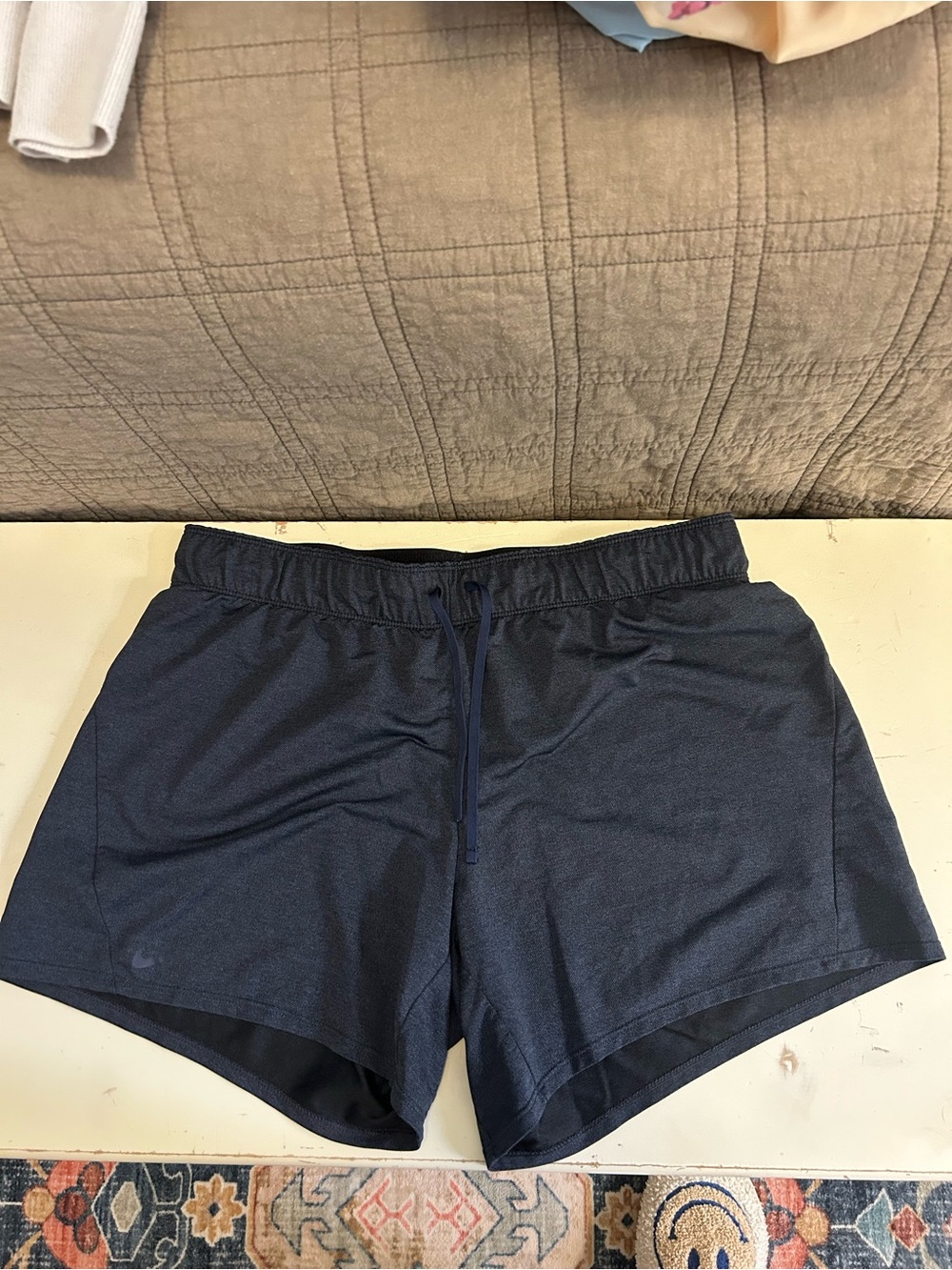 Nike Black and White Dri-FIT Athletic Shorts